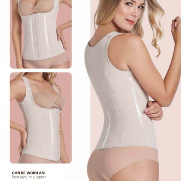 Womens Vest Sculpting Latex Corset - Picture 1 of 4